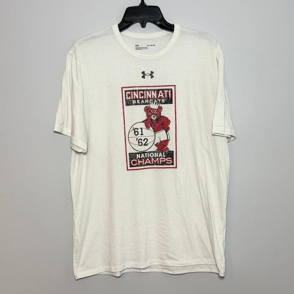 Under Armour Men's XL Cincinnati Bearcats Basketball T 1961 1962 National Champs